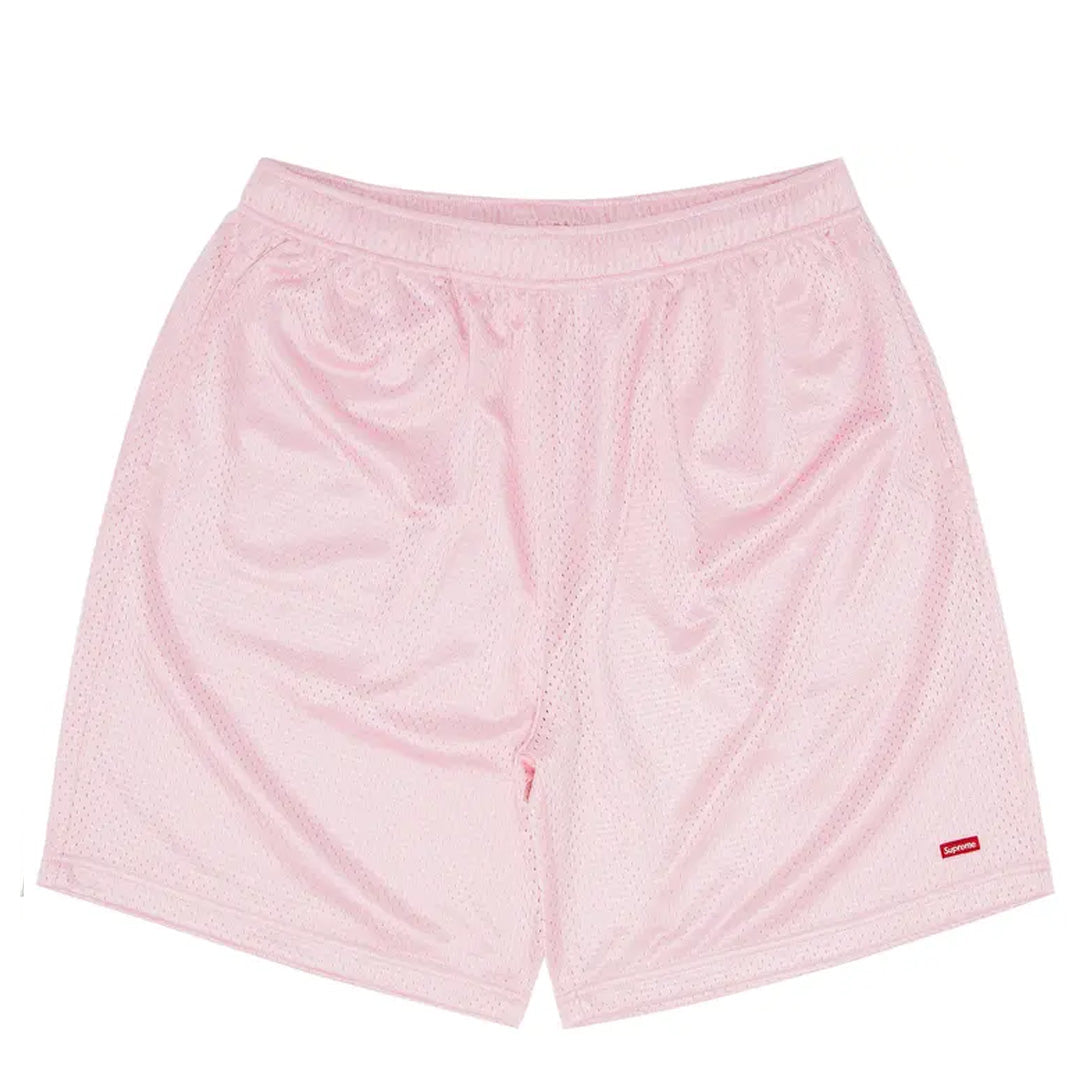 Supreme Small Box Baggy Mesh Short Pink