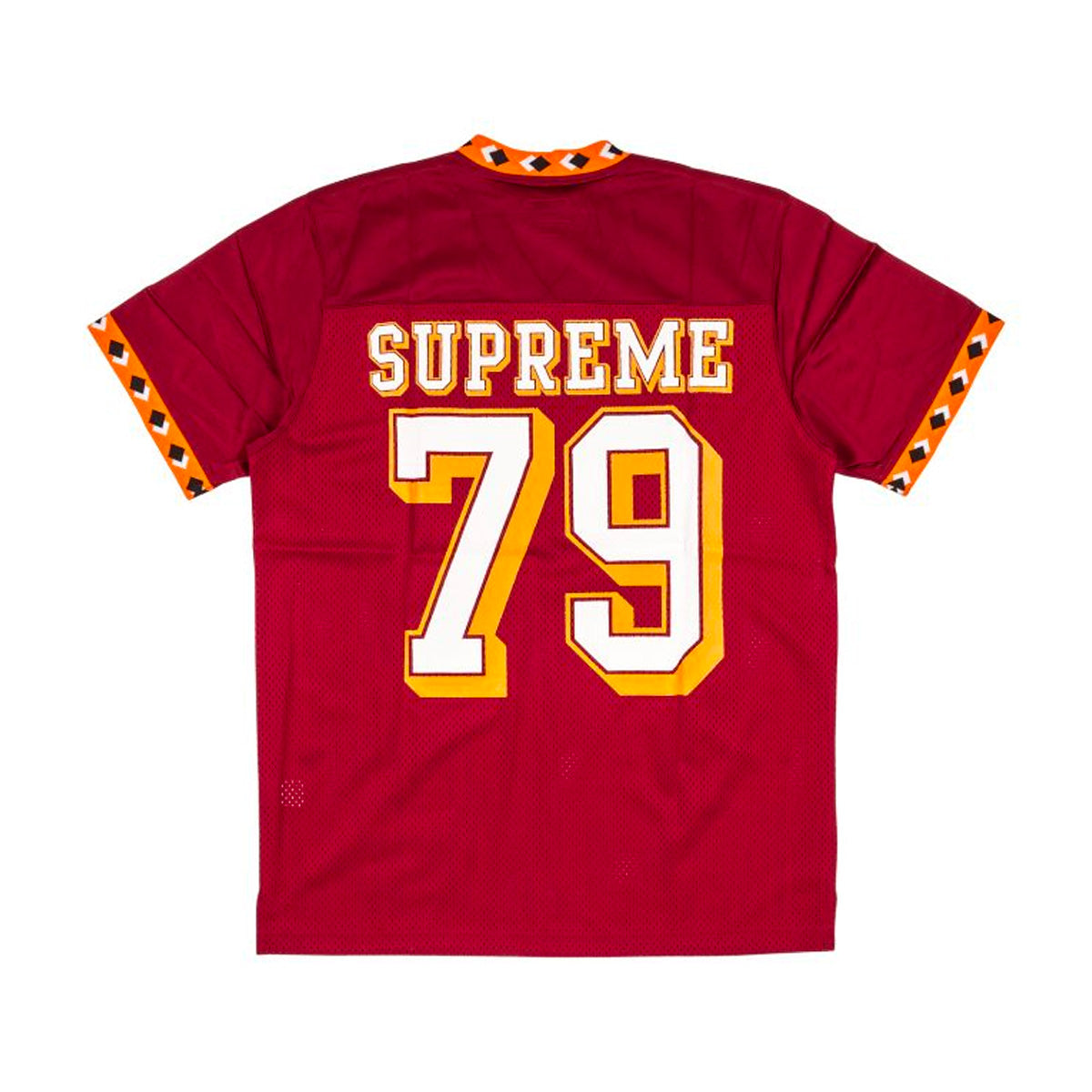 Supreme Diamond Rib Football Jersey Cardinal