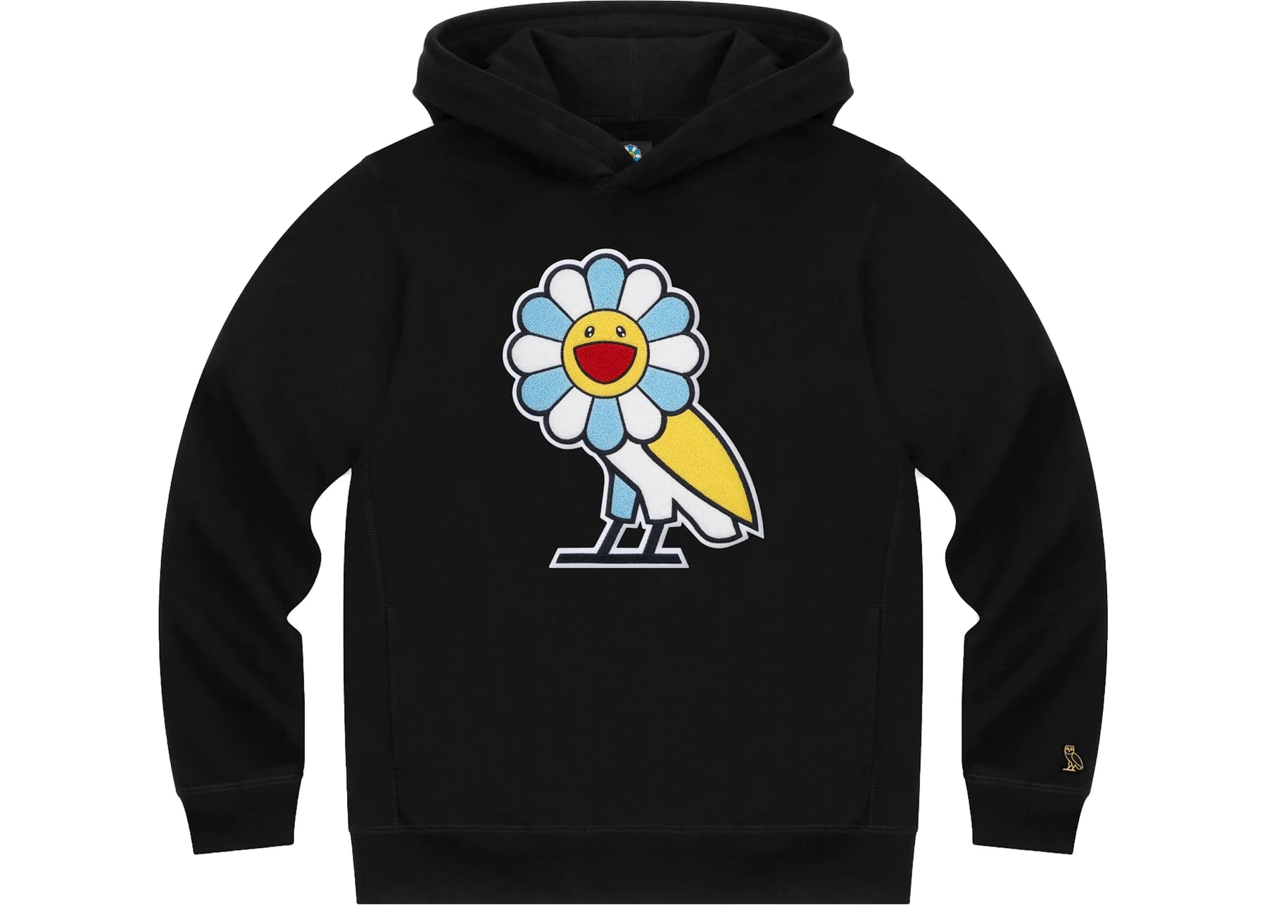 Takashi Murakami x OVO Surplus Flower Owl Hoodie Black