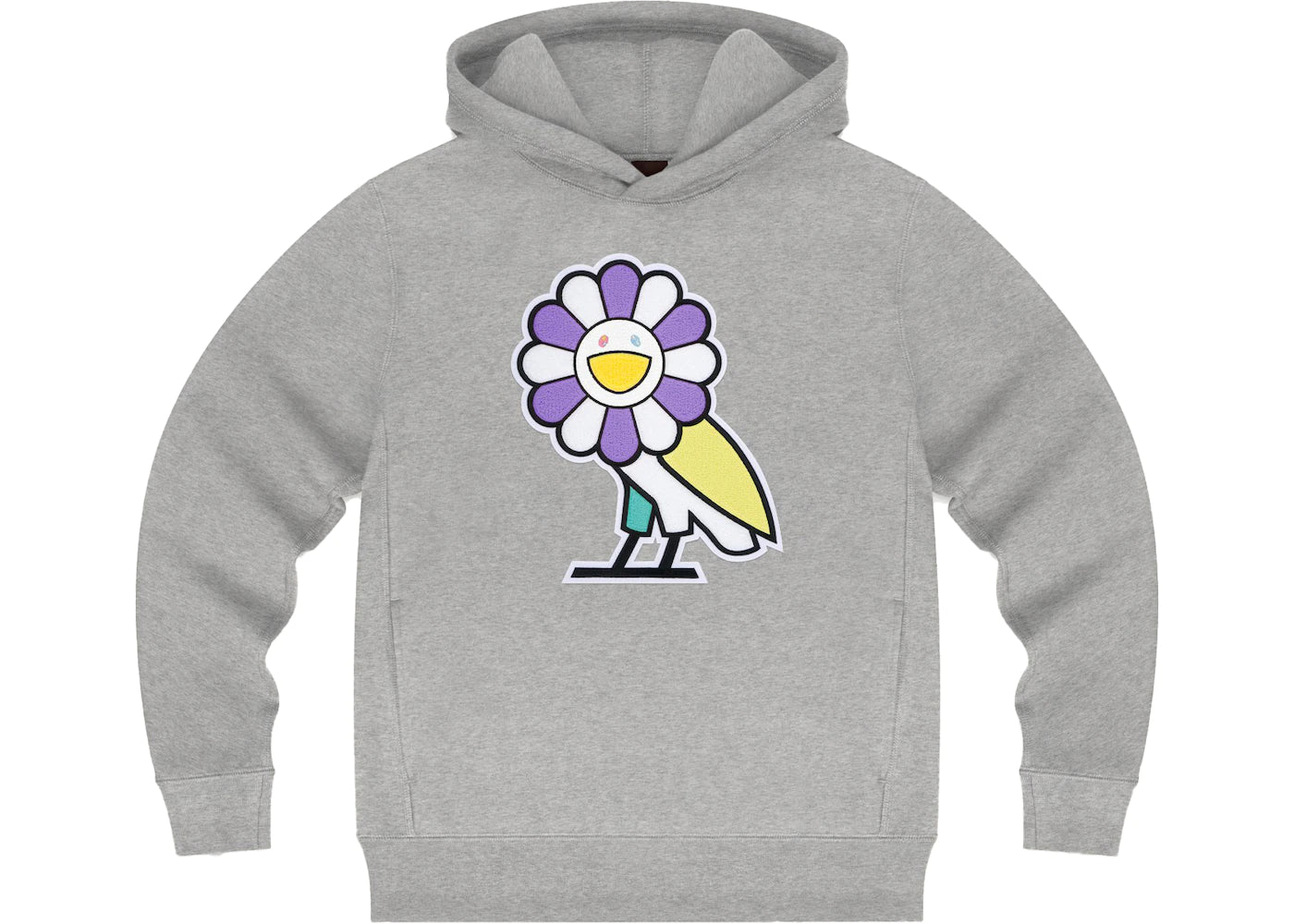 Takashi Murakami x OVO Surplus Flower Owl Hoodie Heather Grey