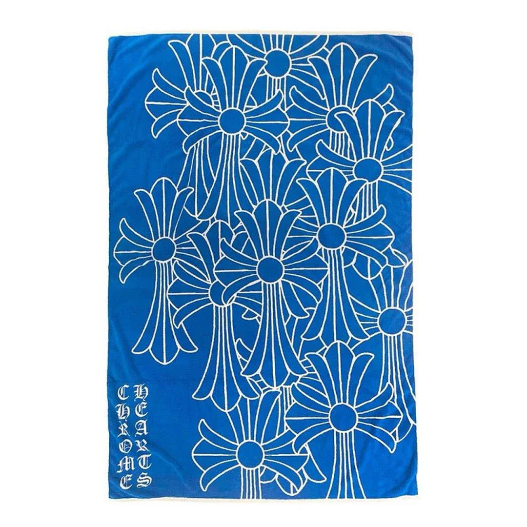 Chrome Hearts Crosses Beach Towel Blue | Kenshi
