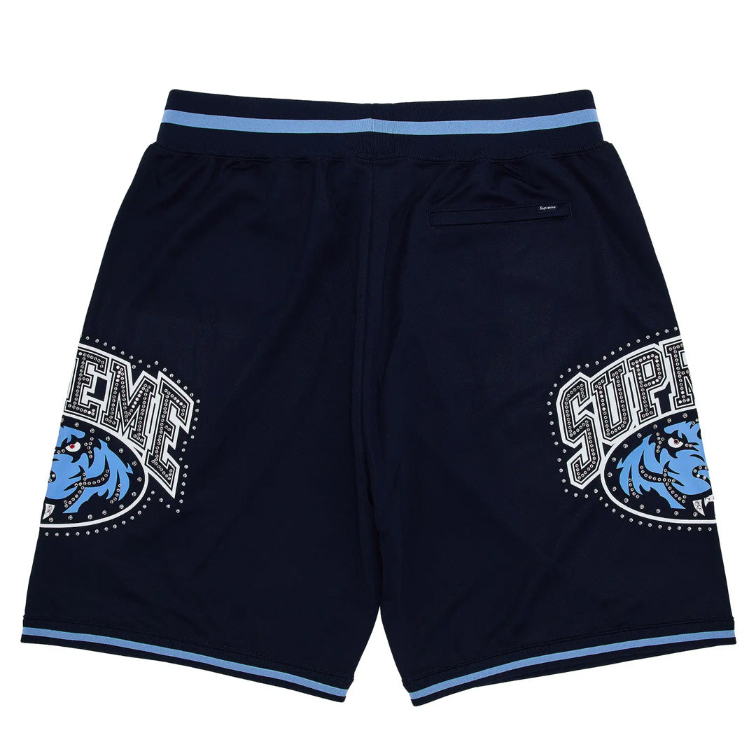 Supreme Studded Basketball Shorts Navy