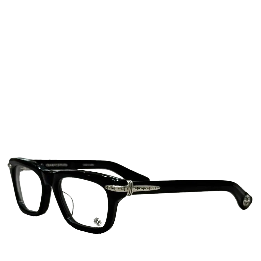 Chrome Hearts "Trypoleagain" Black/Silver Glasses
