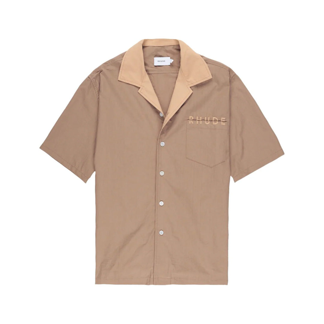Rhude Mechanic Button Down Shirt Tan