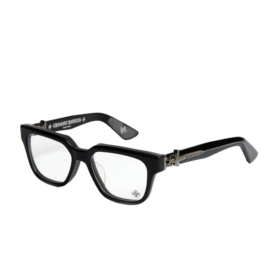 Chrome Hearts "Vagillionaire 2" Black/Silver Glasses