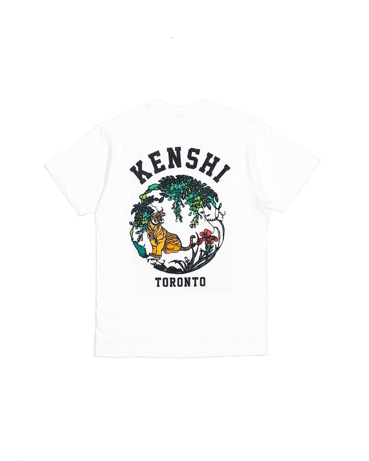 Kenshi Tiger Logo Short Sleeve T-Shirt White