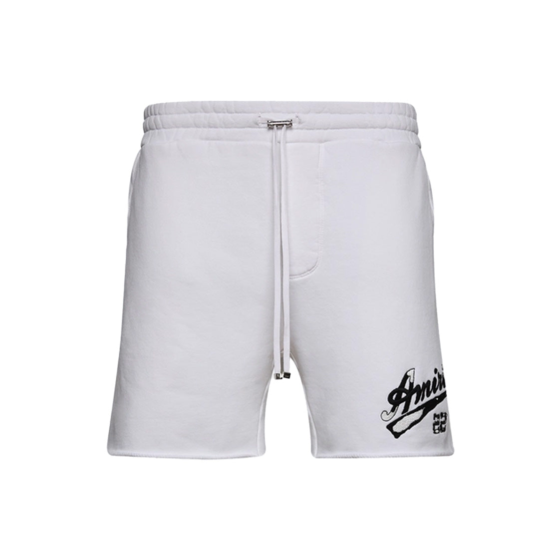 Amiri 22 Embroidered Shorts White