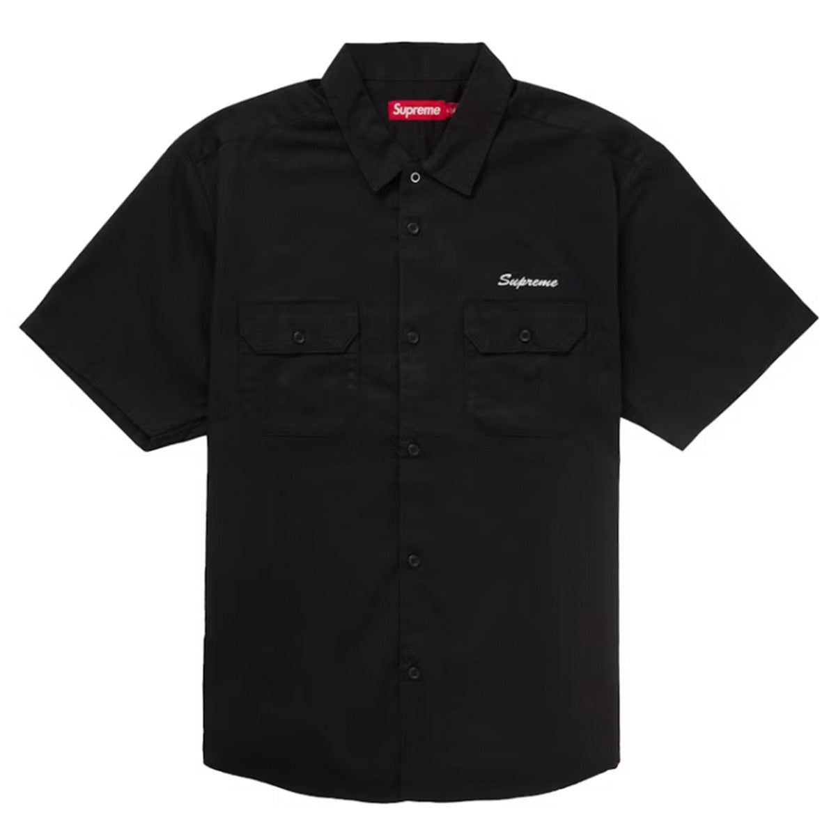 Supreme Rhinestone Pin Up S/S Work Shirt Black