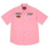 Supreme Vanson Leather Work Shirt Pink
