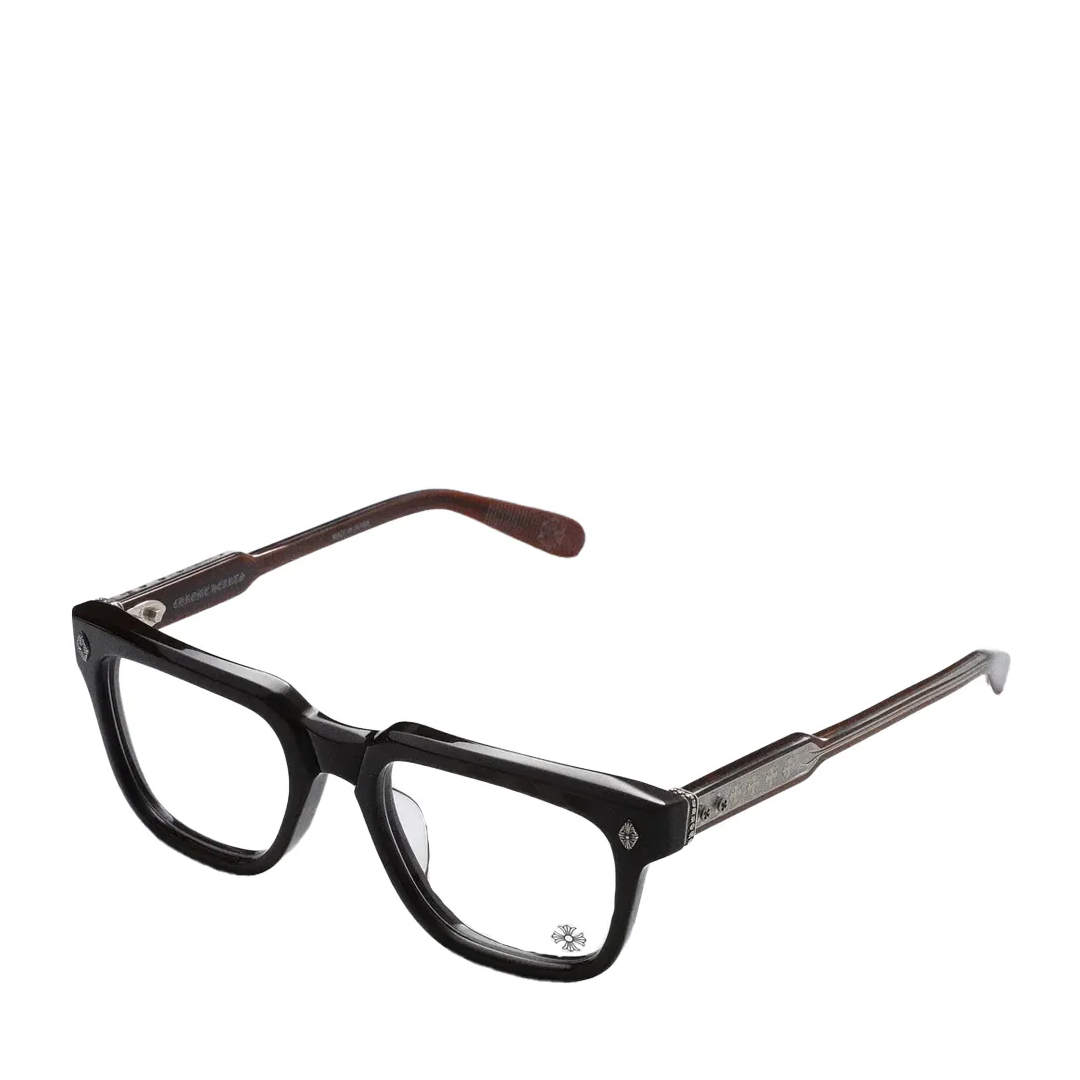 Chrome Hearts "Ambidixtrous" Mocha Brown/Silver Glasses