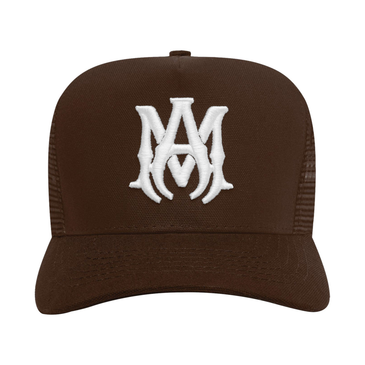 Amiri Logo MA Trucker Hat Brown