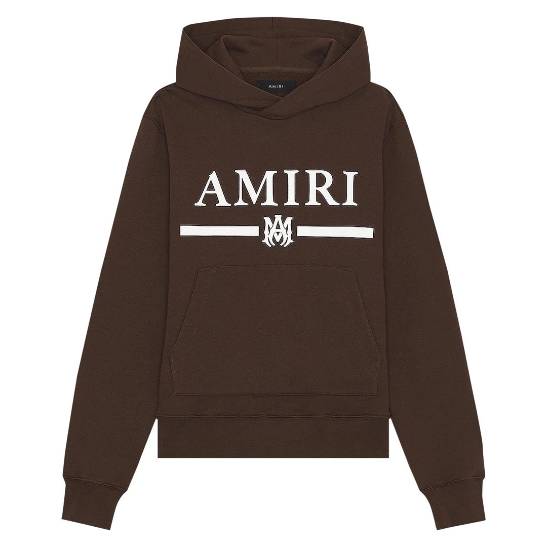 Amiri MA Bar Logo Hoodie Brown | Kenshi