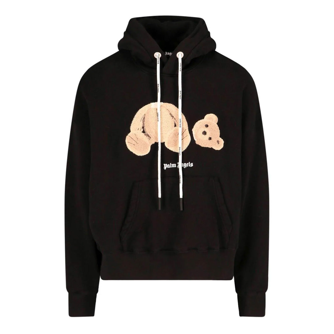 Palm Angels Teddy Bear Hoodie Black