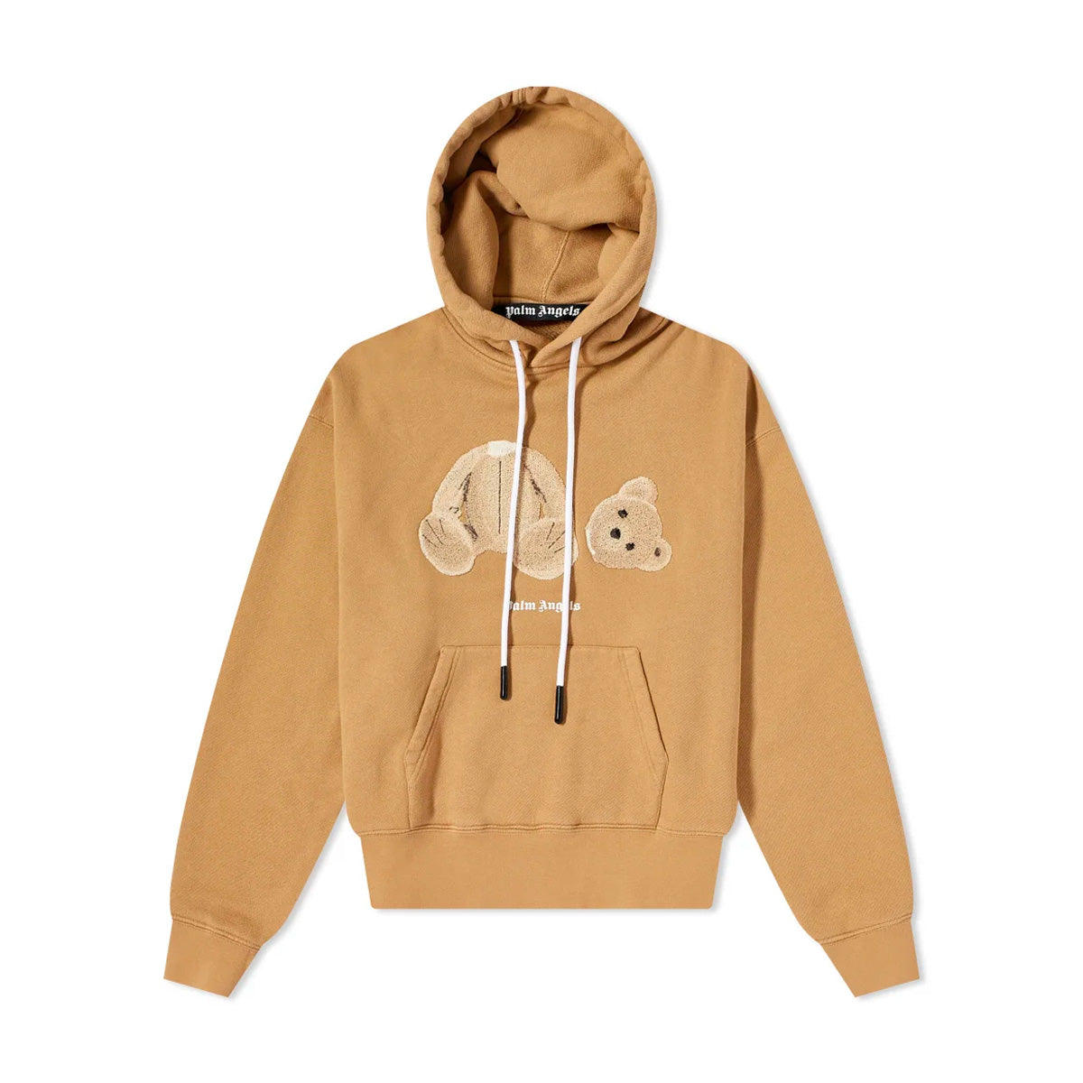 Palm Angels Teddy Bear Hoodie Beige