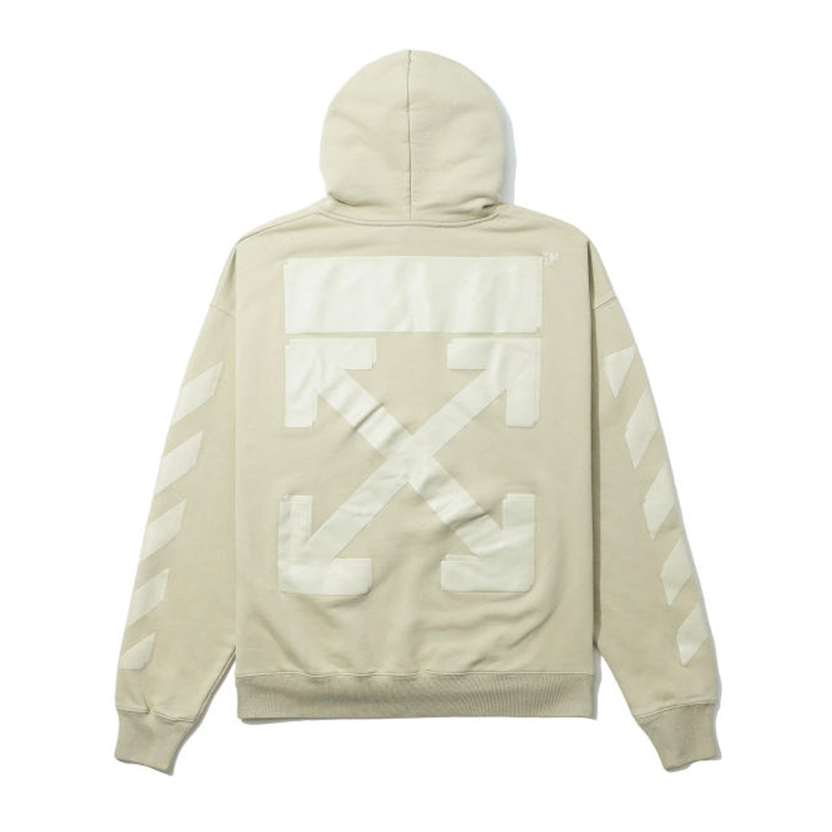 Off White Arrows Hoodie Beige