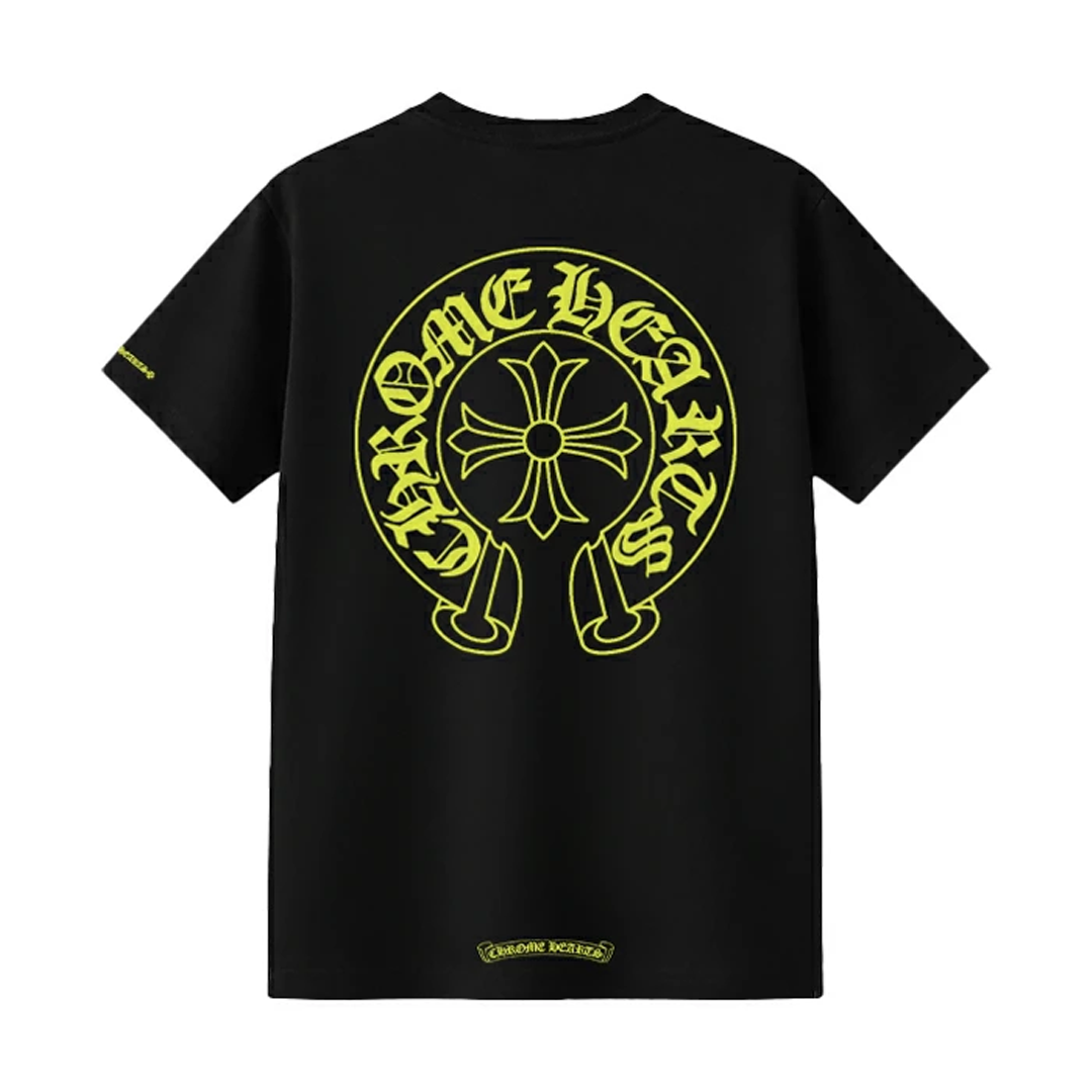 Chrome Hearts Neon Horseshoe Pocket T-Shirt Black