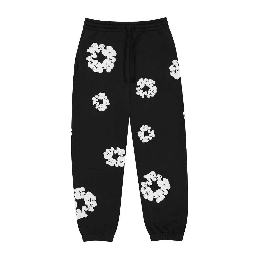 Denim Tears The Cotton Wreath Sweatpants Black | Kenshi