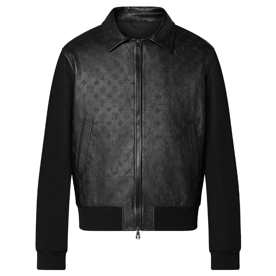Louis Vuitton Debossed Monogram Mix Leather Blouson