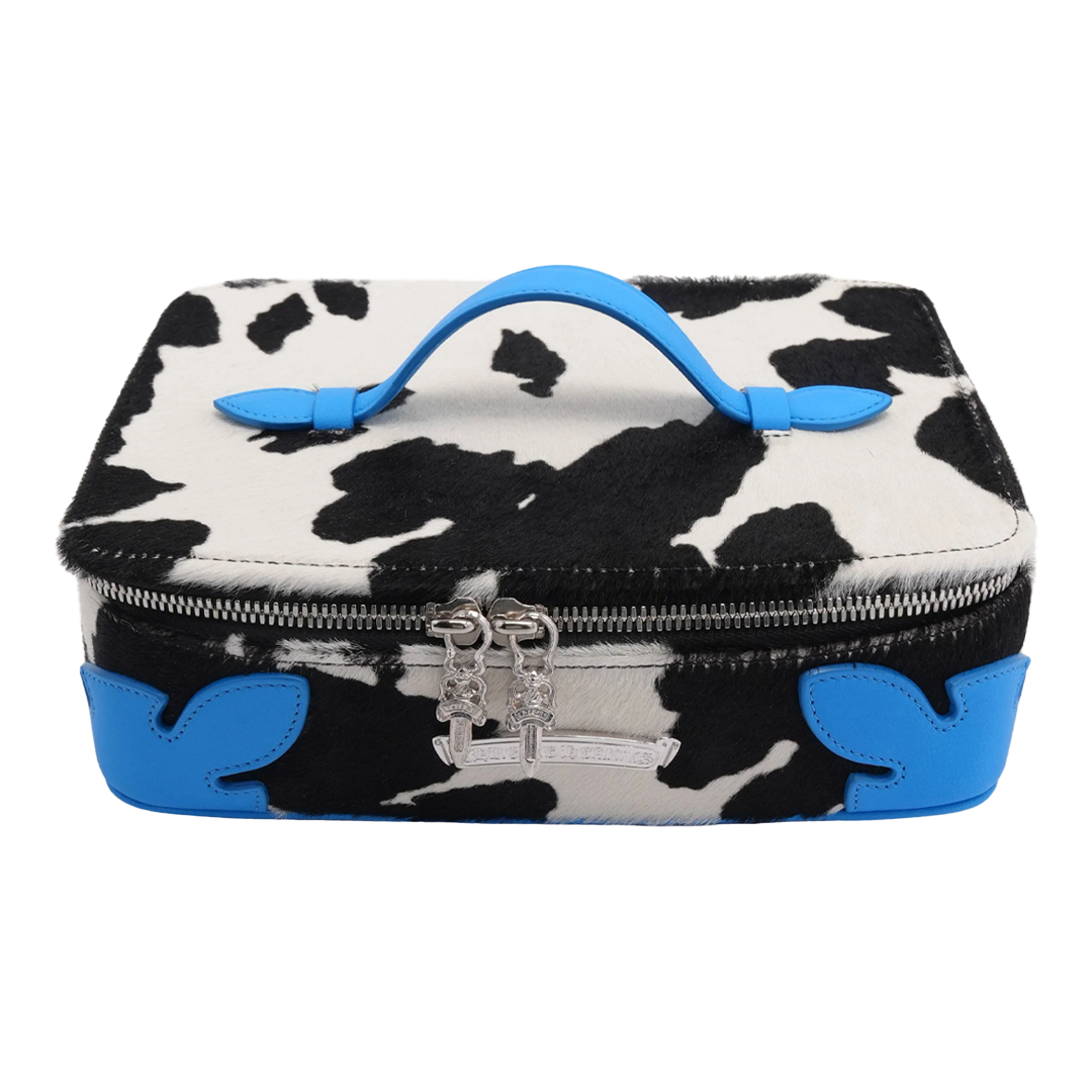Chrome Hearts Blue Cemetery Patch Pony Hair Jewelry Box