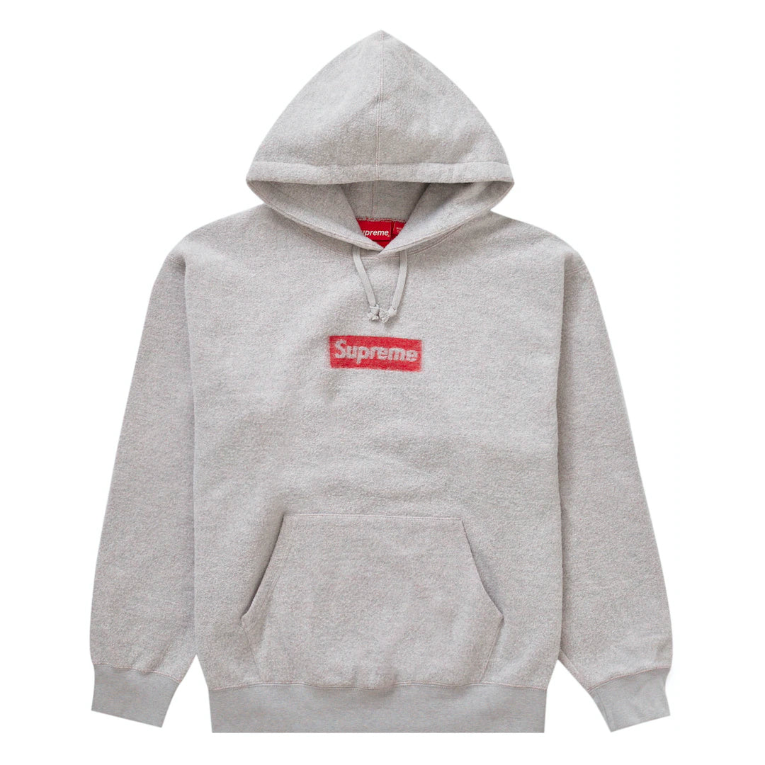 Supreme Inside Out Box Logo Hooded Sweatshirt Heather Grey