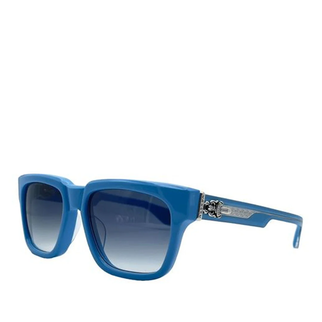 Chrome Hearts "Box Officer" Sky Blue/Silver Glasses