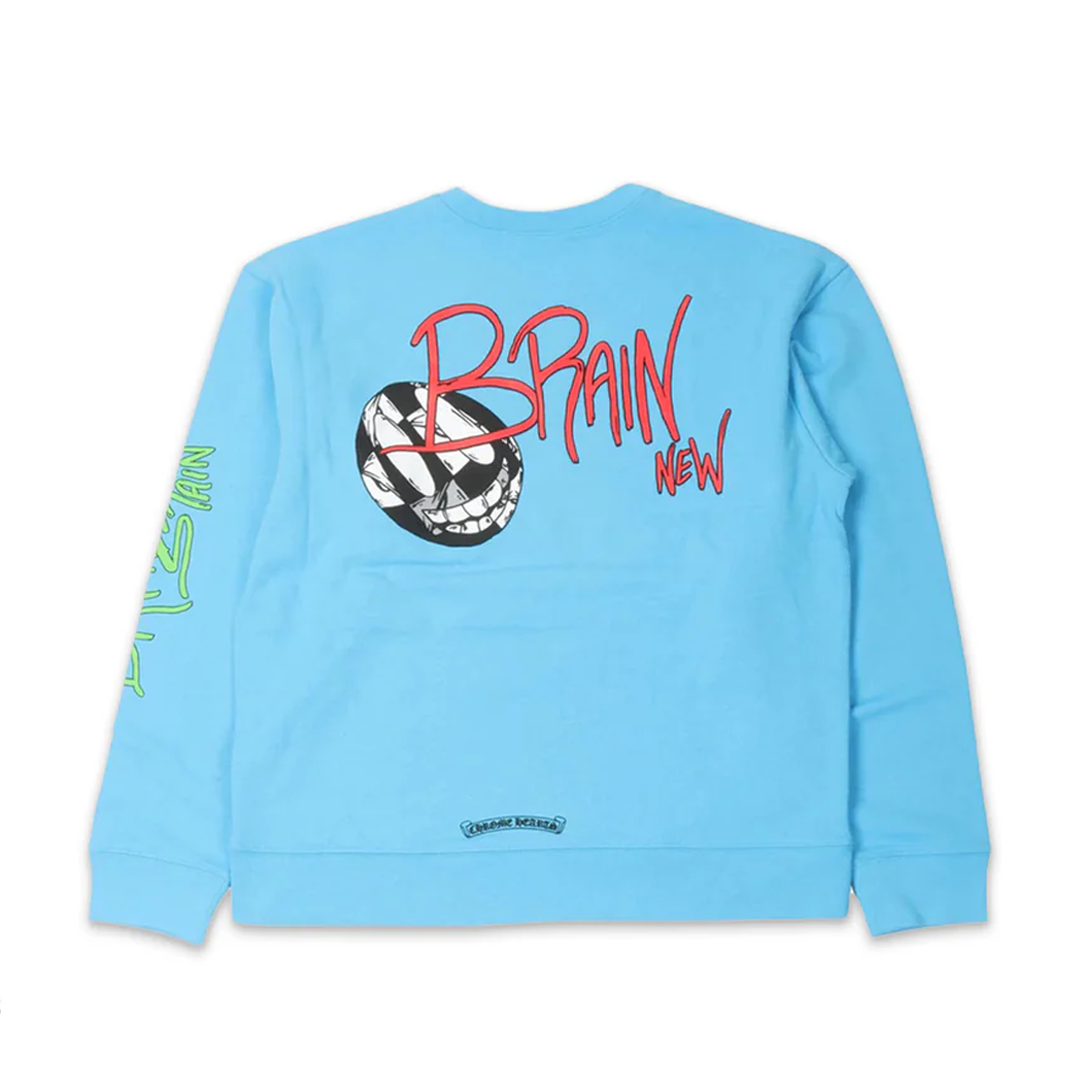 Chrome Hearts Matty Boy Brain New Crewneck Blue