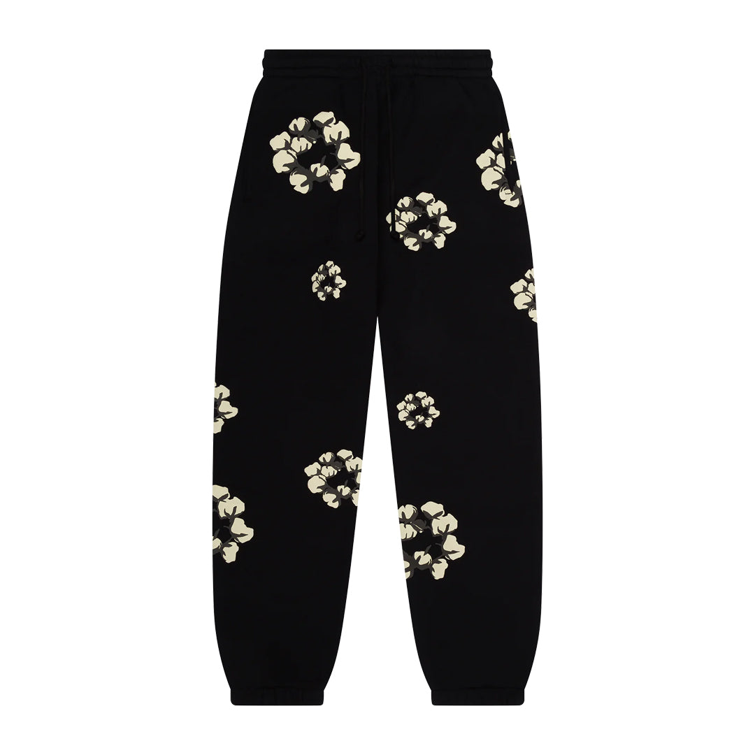 Denim Tears "Cactus Tears" Wreath Sweatpants Black