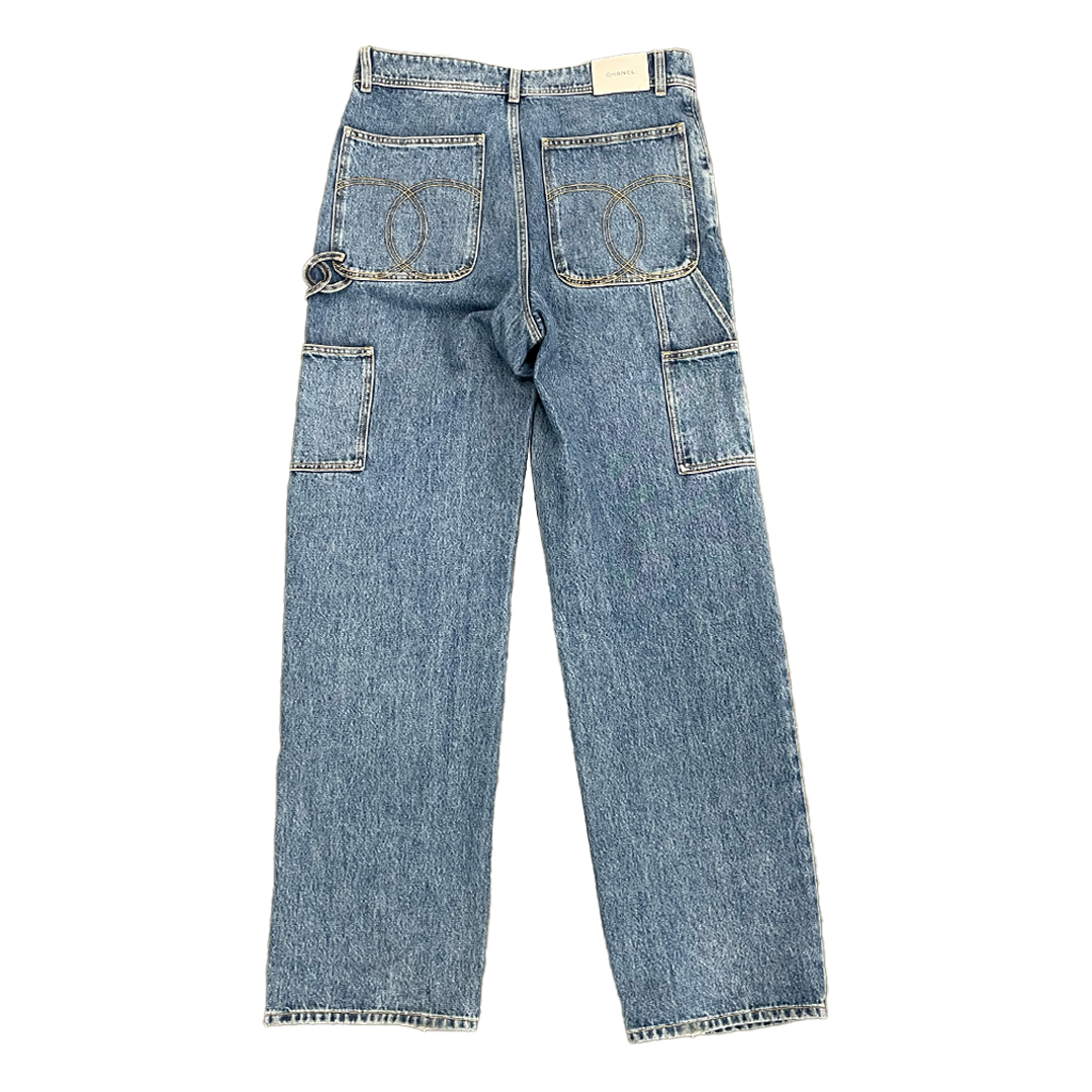 Chanel Matthieu Blazy Carpenter Jeans Blue