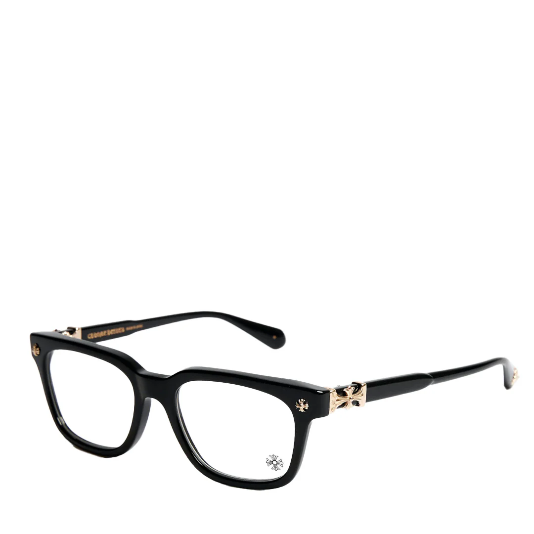 Chrome Hearts "Cox Ucker" Black/Gold Glasses