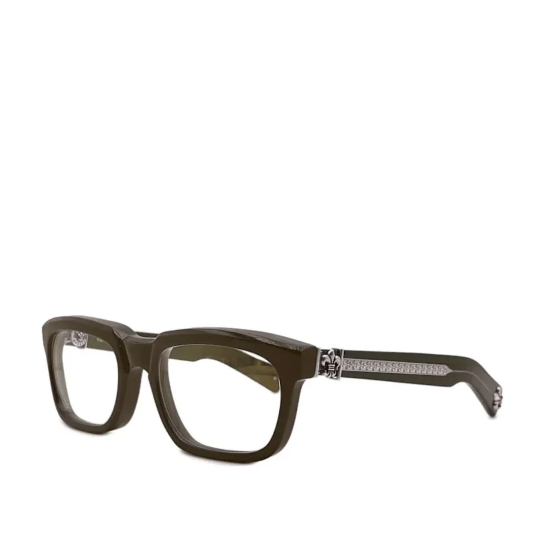 Chrome Hearts "See You In Tea" Mocha Brown/Silver Glasses