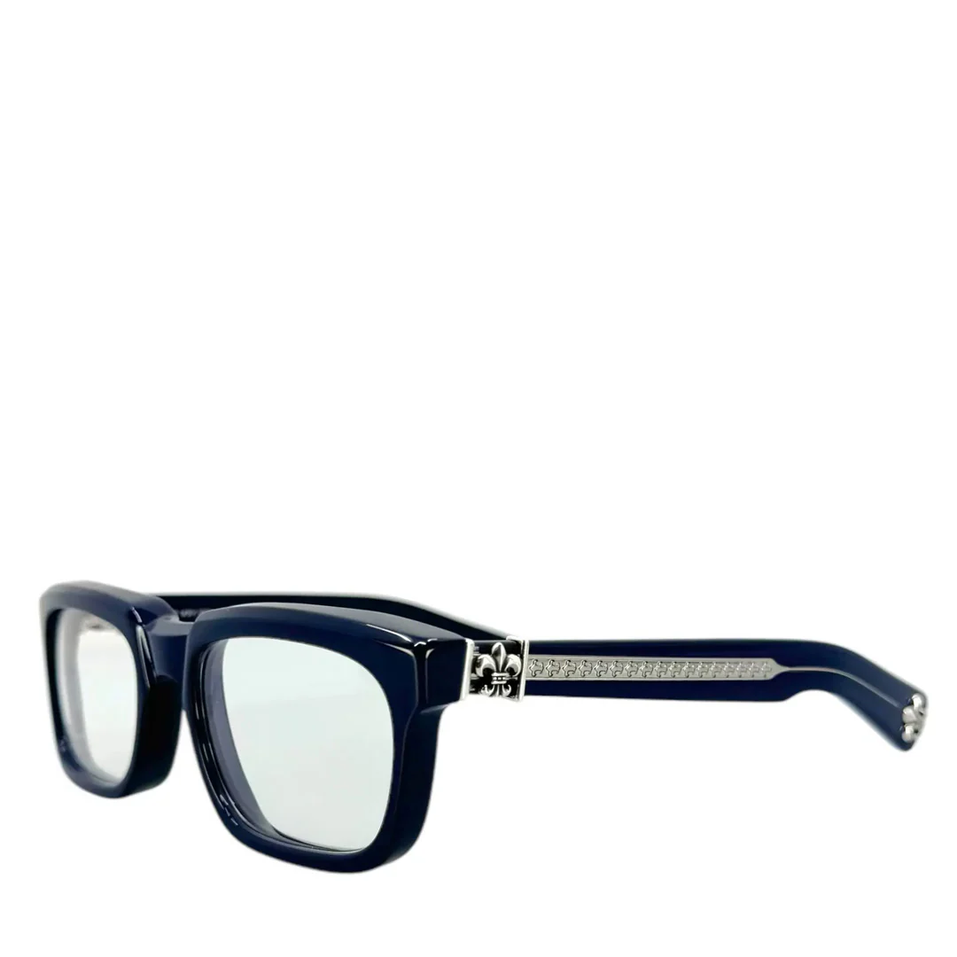 Chrome Hearts "See You In Tea" Navy/Silver Glasses