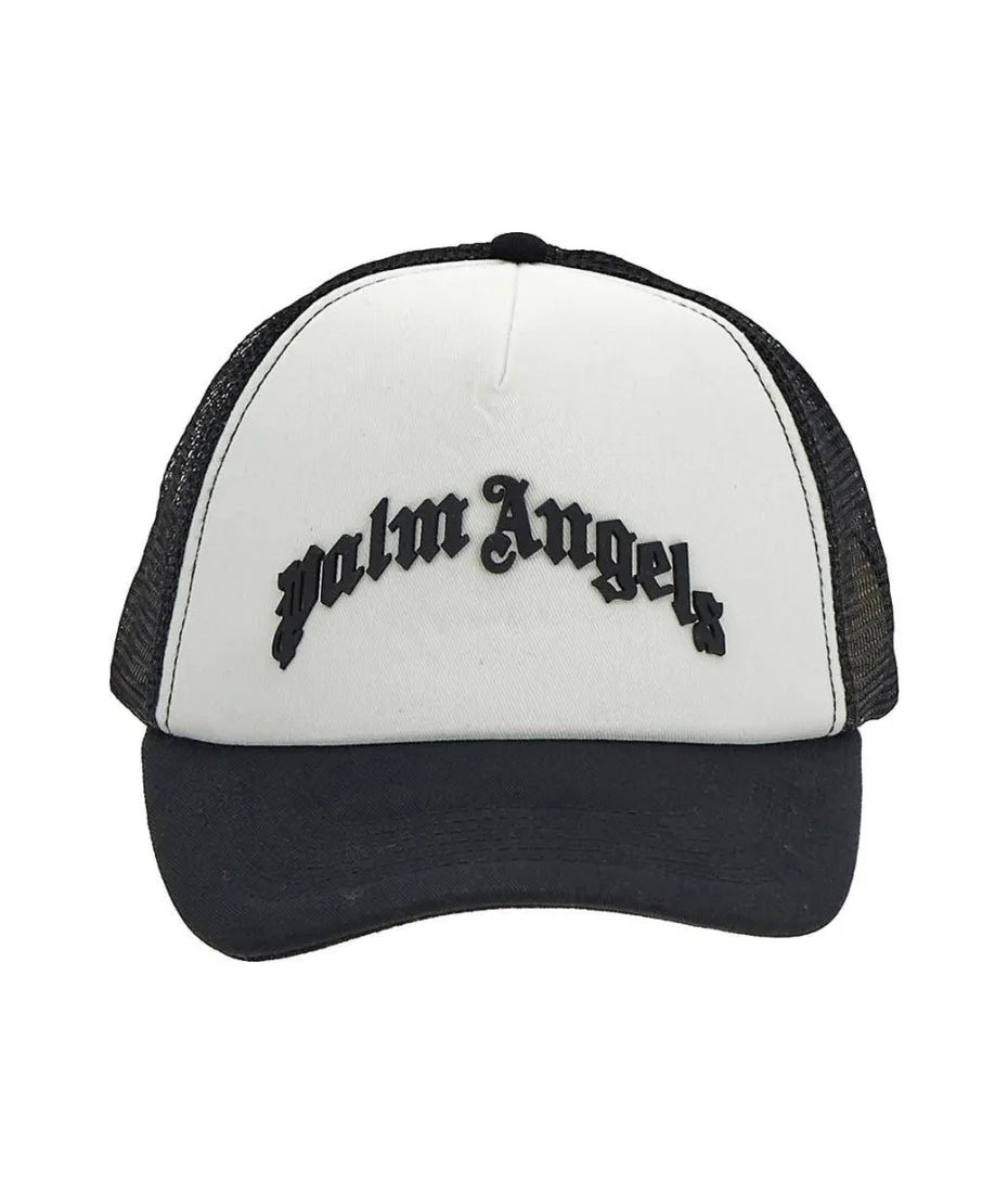 Palm Angels Curved Logo Trucker Hat