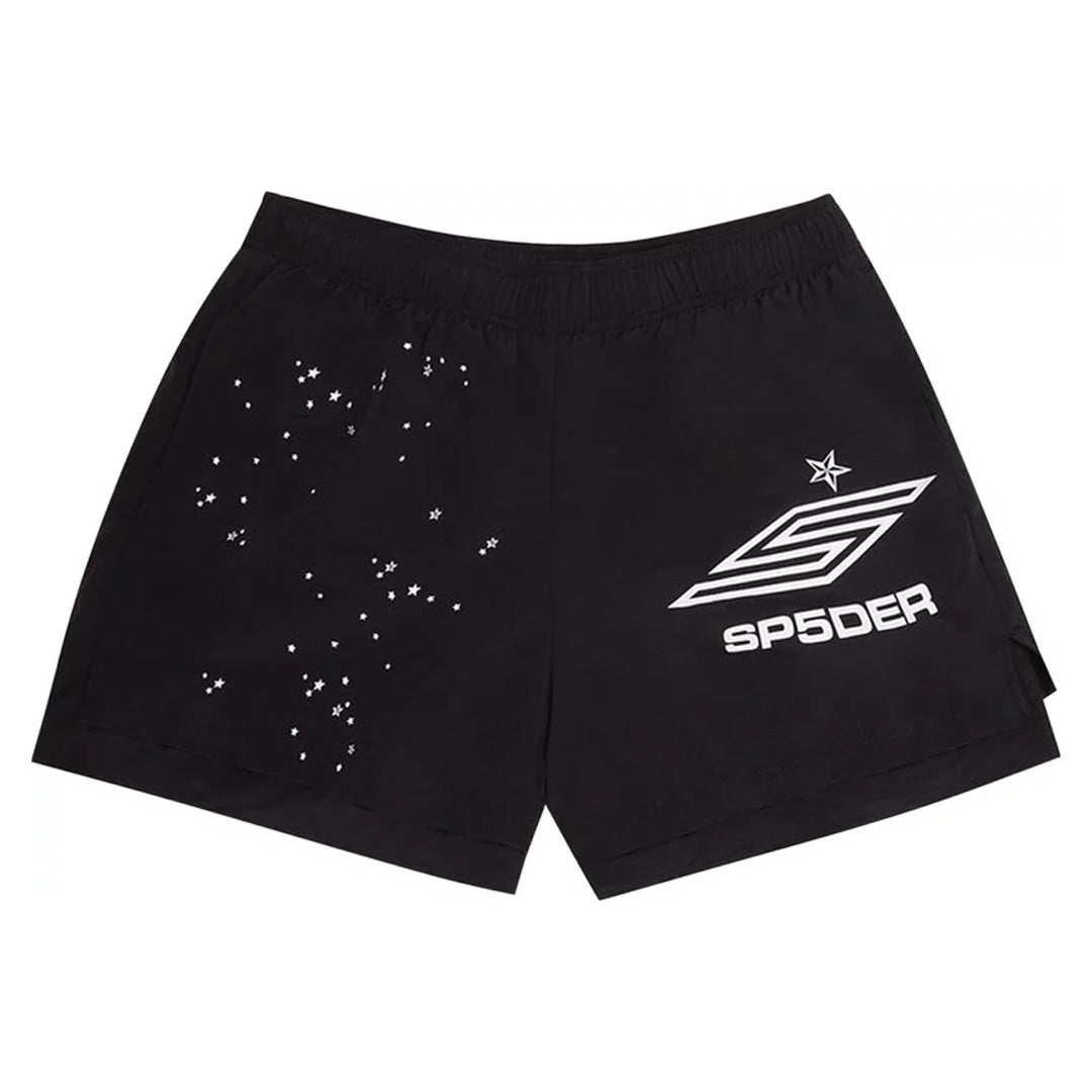 Sp5der Pro Double Layer Shorts Black | Kenshi