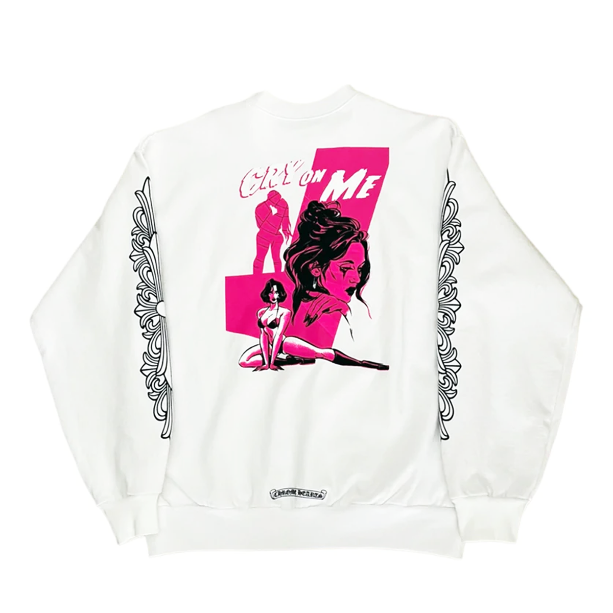 Chrome Hearts x Deadly Doll Cry On Me White Crewneck