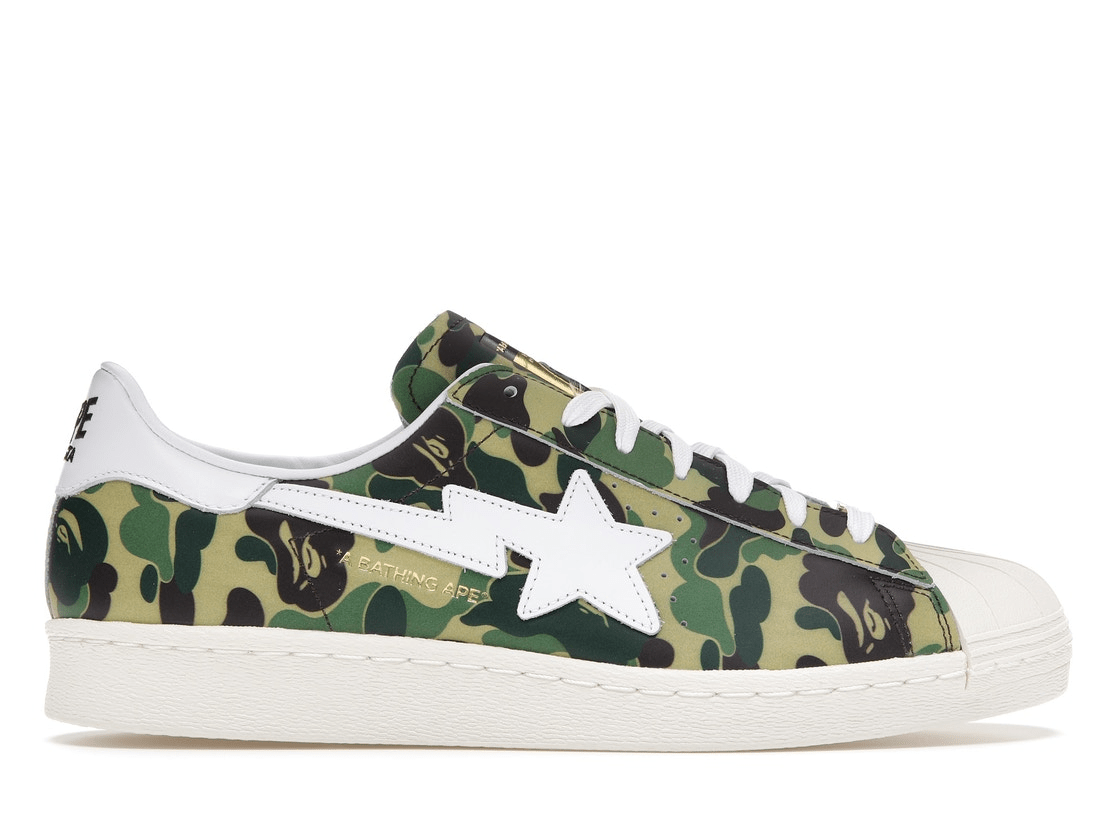 Adidas Superstar Bape Abc Camo Green