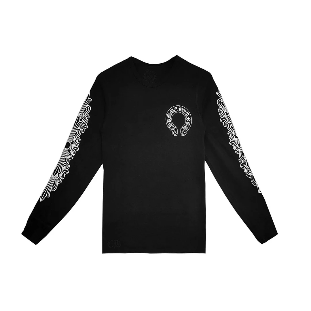 Chrome Hearts Floral Logo Thermal Long Sleeve T-Shirt