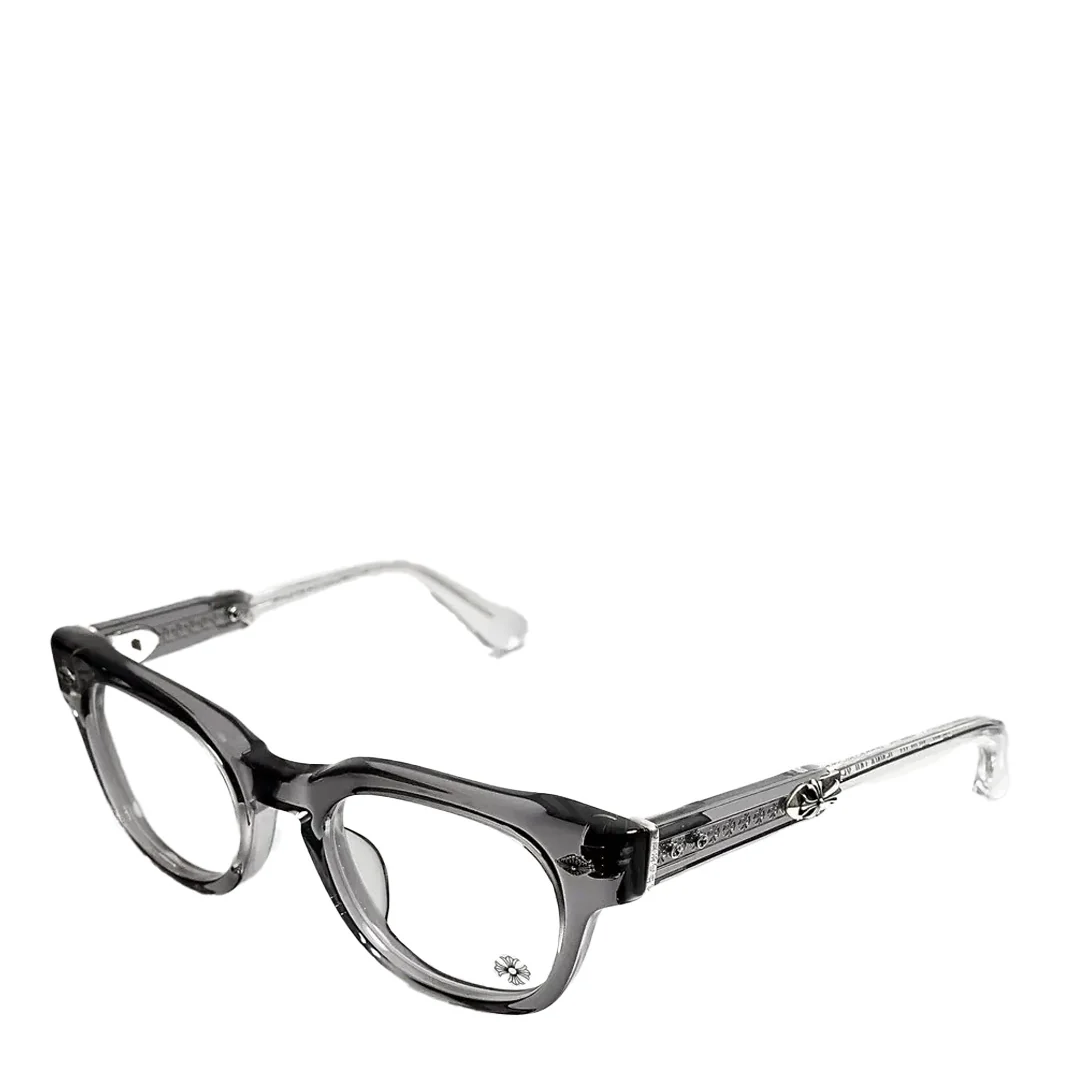 Chrome Hearts "Genna Tail Yea" Clear Smoke/Silver Glasses