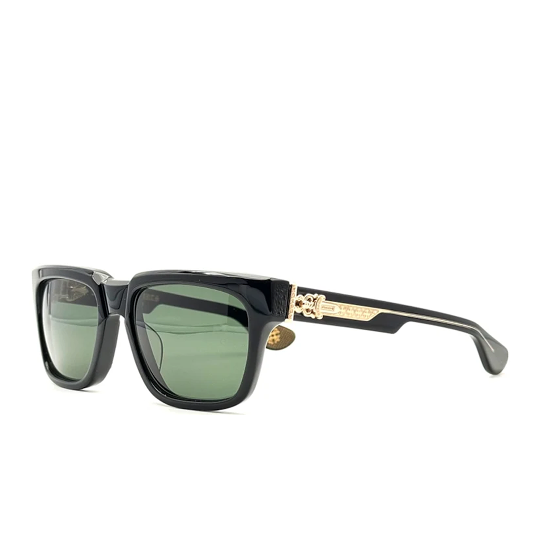Chrome Hearts "Box Officer" Black/Gold Glasses