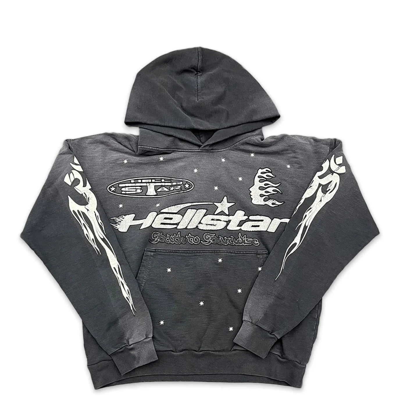Hellstar Path To Paradise Hoodie Vintage Black