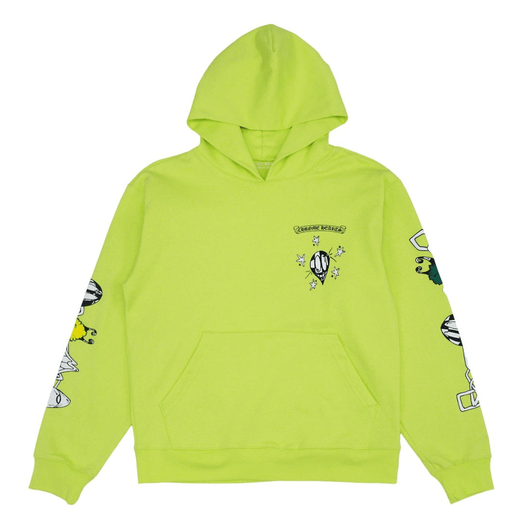 Chrome Hearts Matty Boy Link Hoodie Lime Green