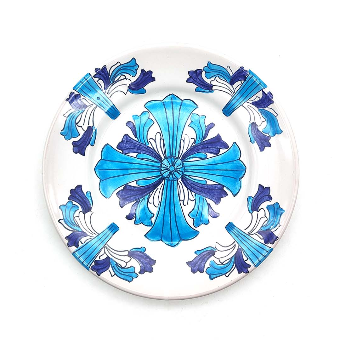 Chrome Hearts Painted Ceramic Plates Set Of Two