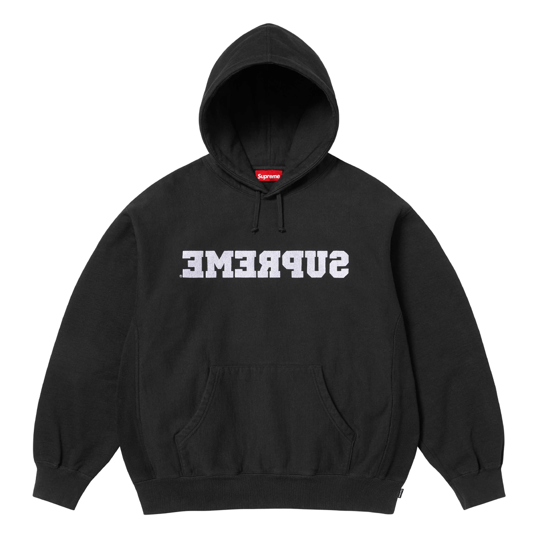 Supreme Reverse Hoodie Black