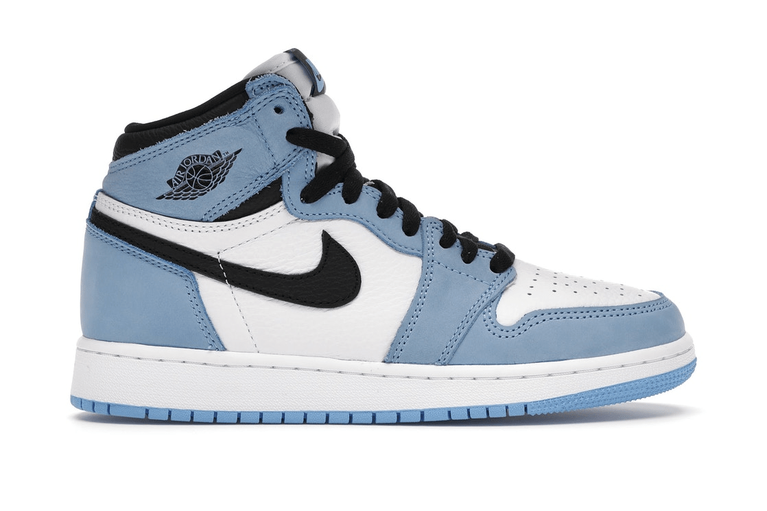 Jordan 1 Retro High White University Blue Black (Gs)