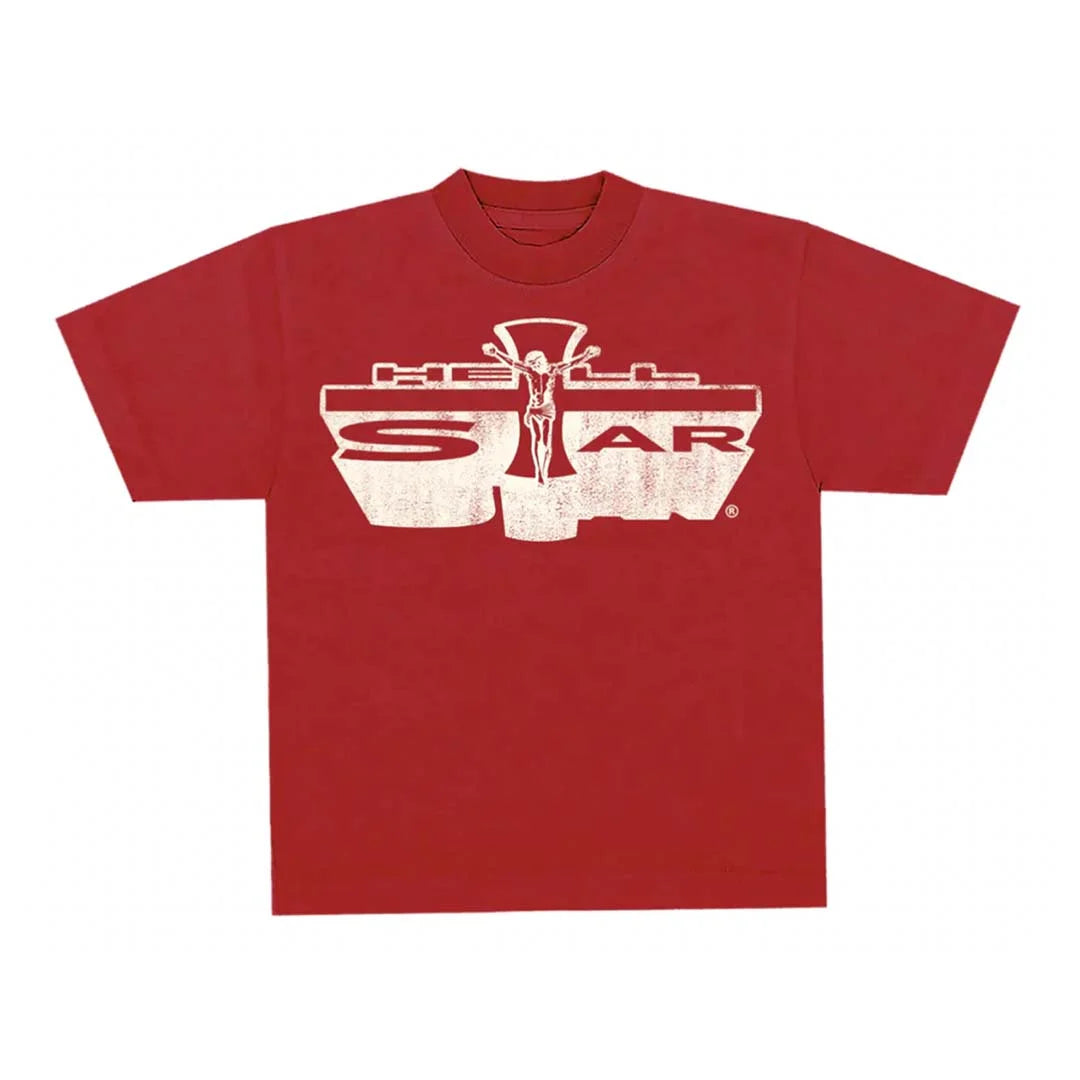 Hellstar Jesus T-Shirt Red