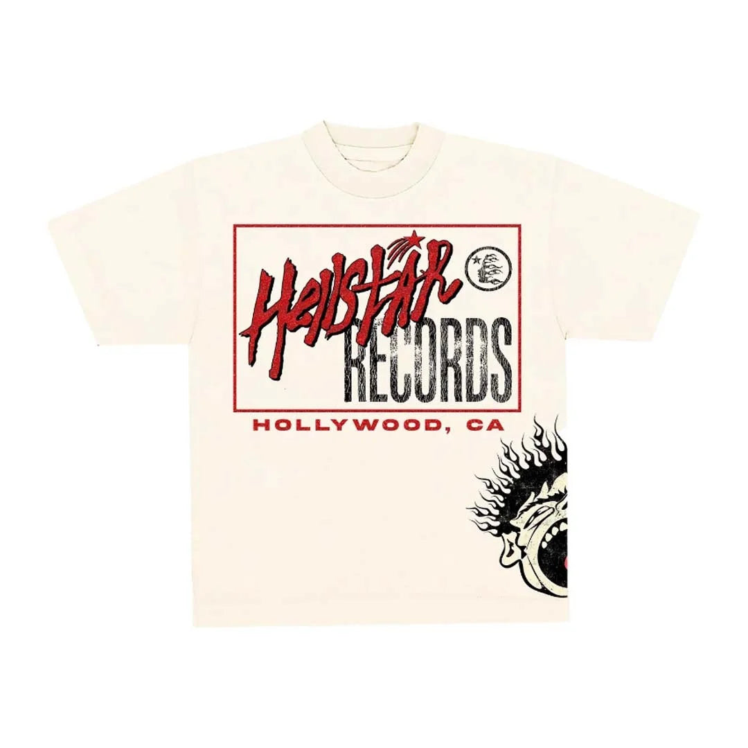 Hellstar Glitter T-Shirt Cream