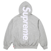 Supreme Satin Appliqué Hoodie Heather Grey
