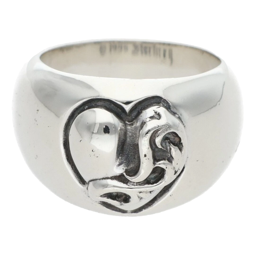 Chrome Hearts Silver Heart Ring