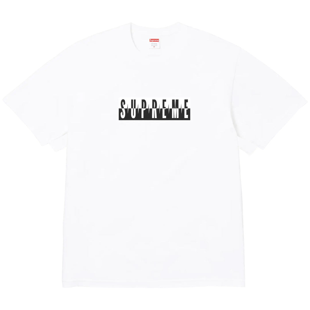 Supreme Split Logo Tee White