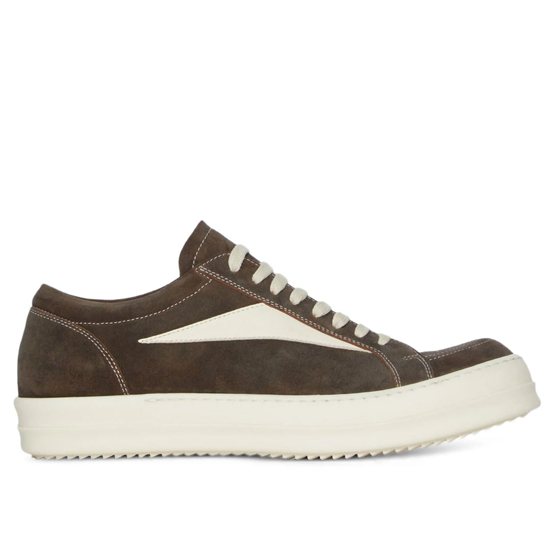 Rick Owens Hollywood Low Brown Suede Vintage Sneakers