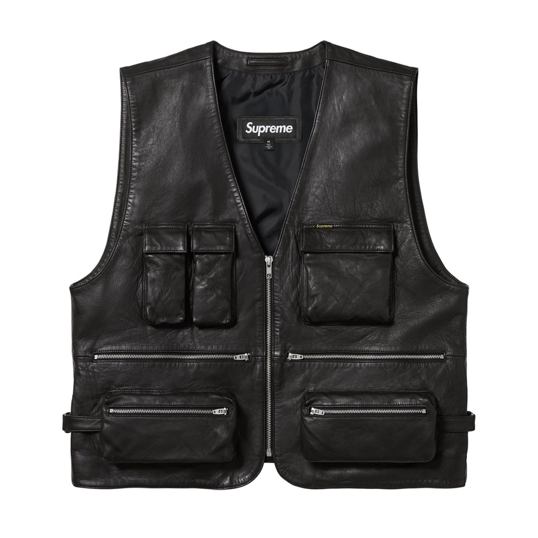 Supreme Leather Cargo Vest